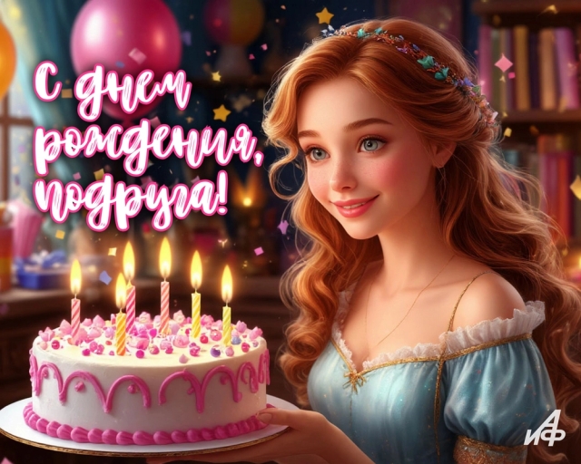 открытки с днем рождения подруга