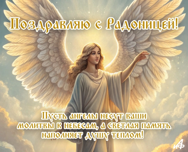 открытка светлая память и покой на Радоницу