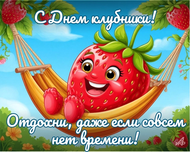 30+ открыток с Днем клубники. Красивые картинки для дачников и влюбленных