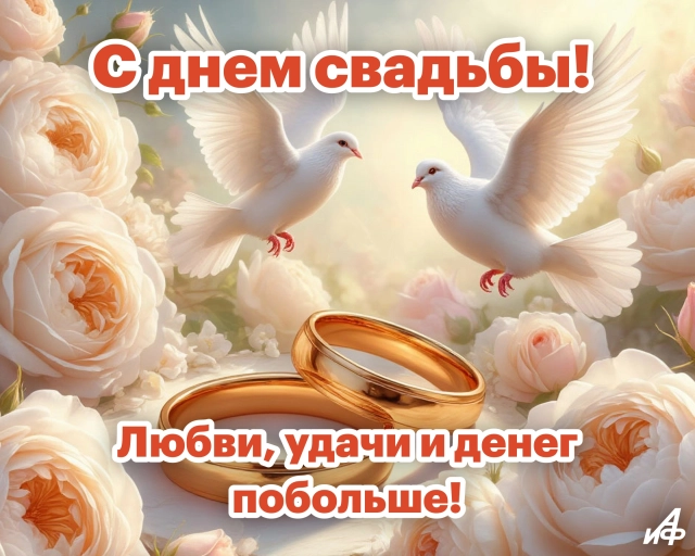 свадебная открытка универсальный дизайн подходит для любой пары скачать