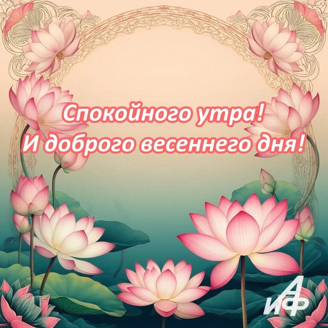 открытки доброе утро весна