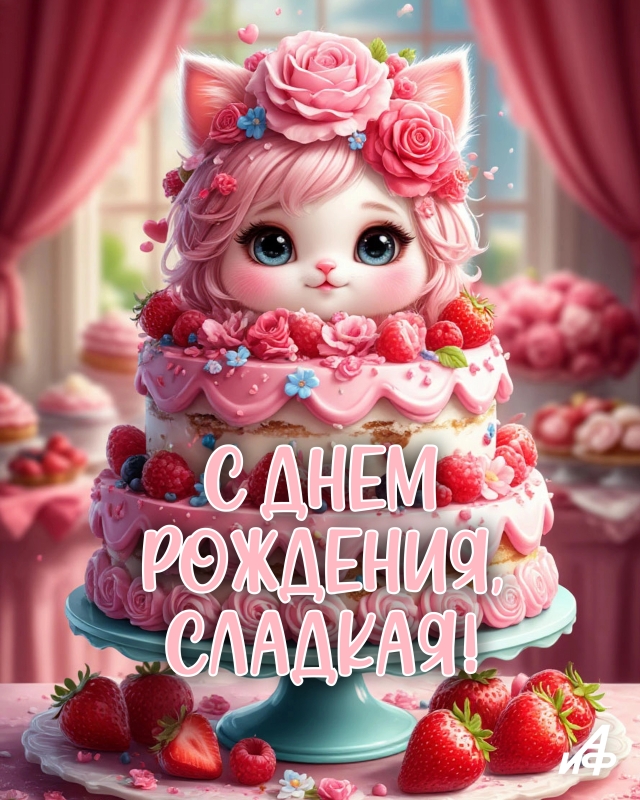 открытка с днем рождения любимой