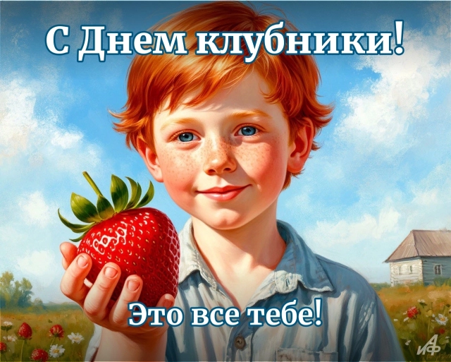 30+ открыток с Днем клубники. Красивые картинки для дачников и влюбленных