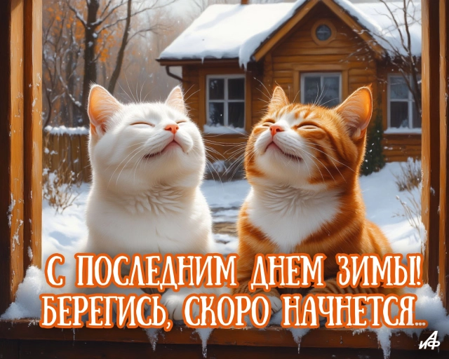 открытка прощай зима