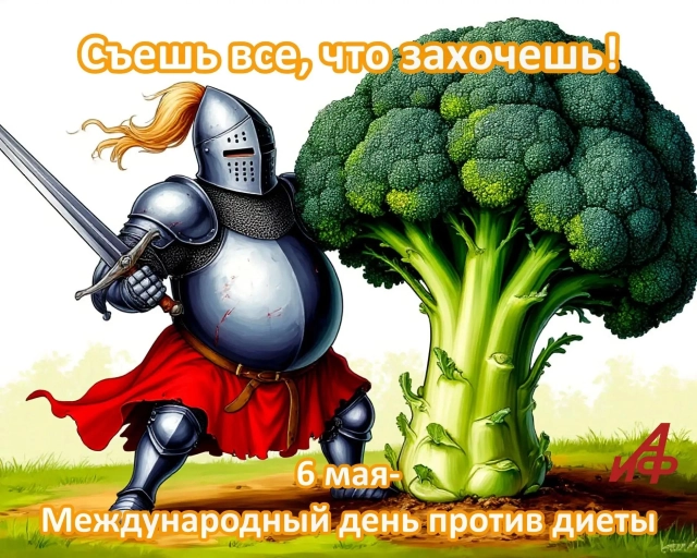6 мая день против диет съешь все что захочешь открытка