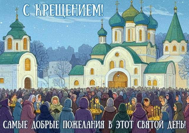 крещение христово открытки