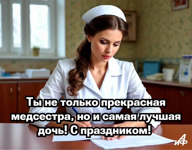 Открытка для медсестры
