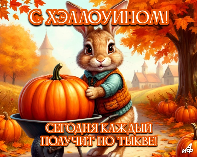 открытка с хэлловином