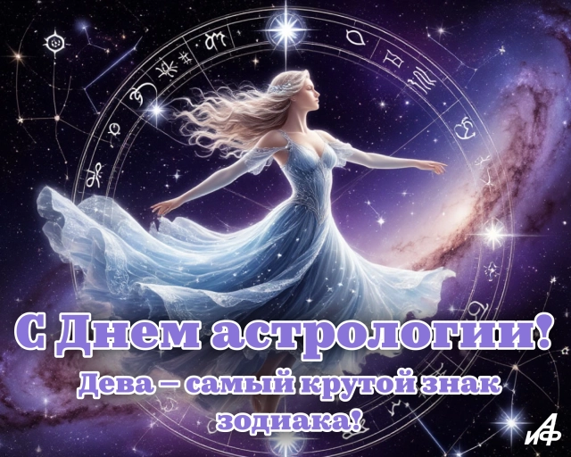 открытка знак зодиака дева