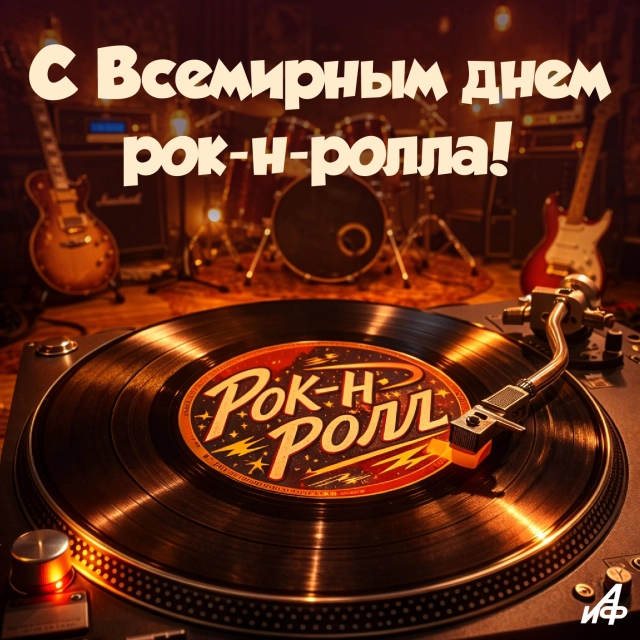 открытка всемирный день рок-н-ролла 13 апреля