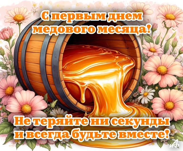 свадебная открытка для молодоженов медовый месяц скачать бесплатно