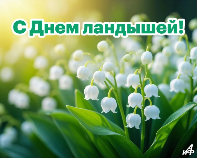 19 мая день ландышей открытка