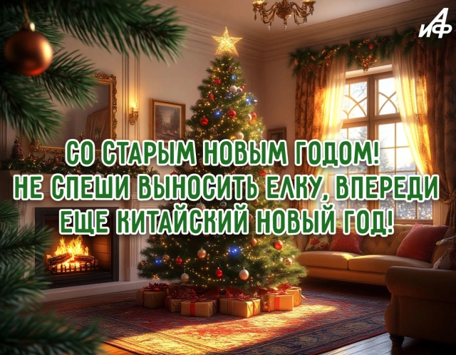 старый новый год открытка юмор