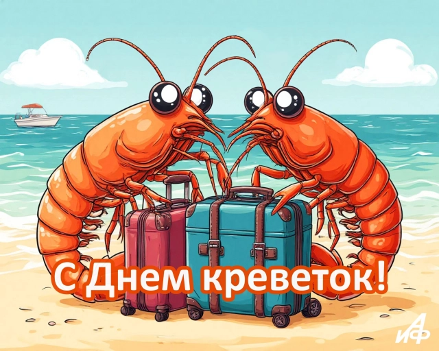 день креветок открытка