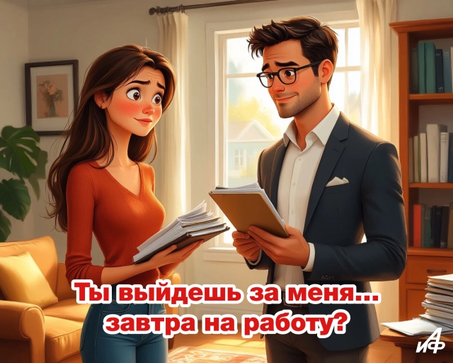 открытка завтра на работу с юмором