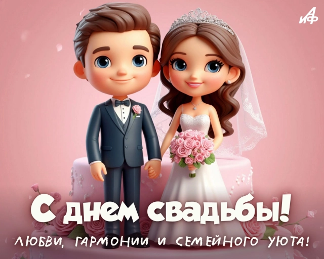 с днем свадьбы открытка любви и гармонии