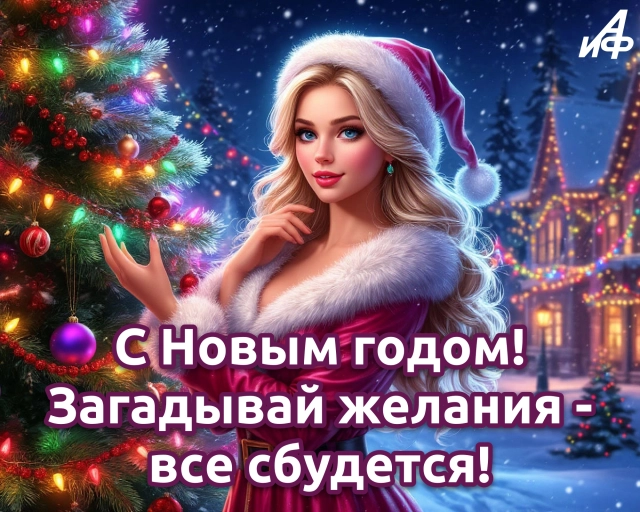 открытка с новым годом желания сбудутся
