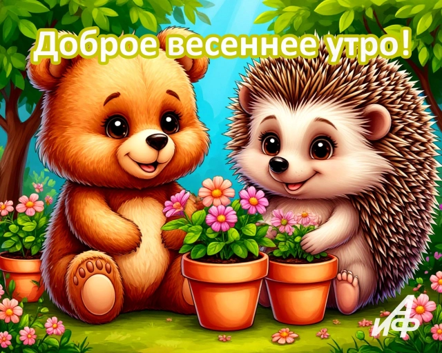 доброе весеннее утро открытки