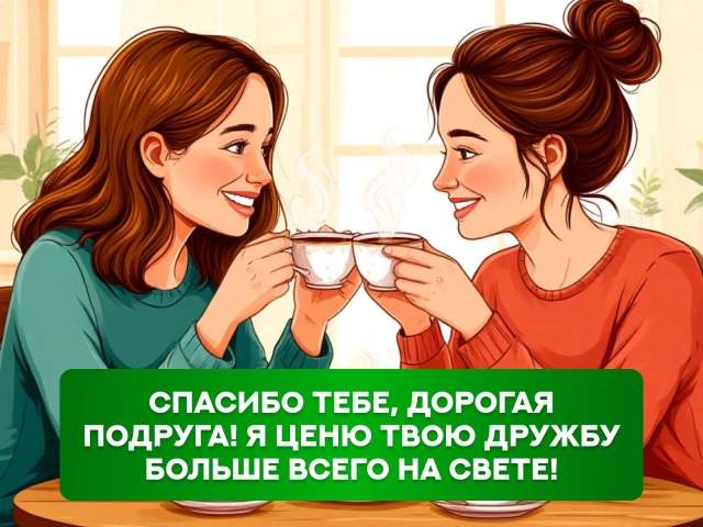 спасибо подруга открытки