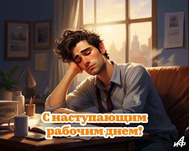 с первым рабочим днем открытка