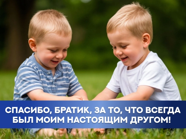 открытка спасибо братик