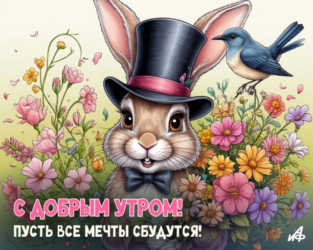 открытка с добрым утром мечты