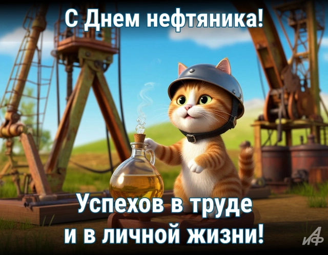 День работника нефтяной и газовой промышленности открытки