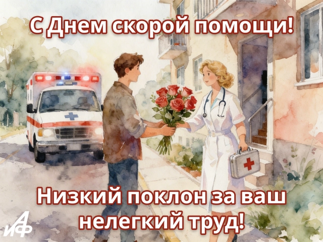 открытка с днем скорой помощи герои в белых халатах