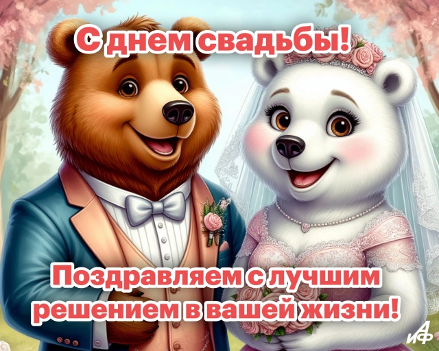 открытка для свадьбы универсальная поздравление