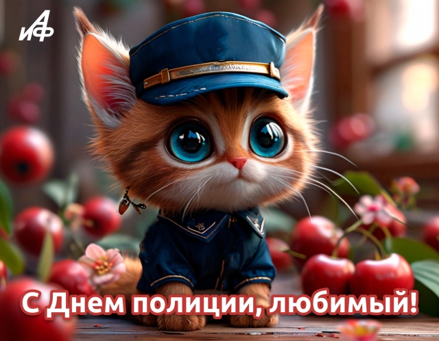 открытка с днем полиции
