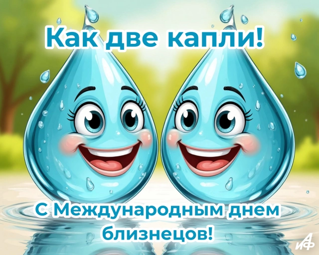 31 мая день близнецов открытка