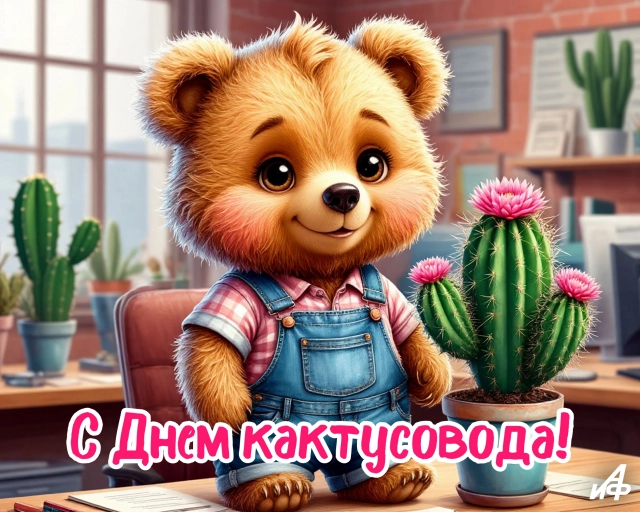 день кактусовода 23 апреля открытка