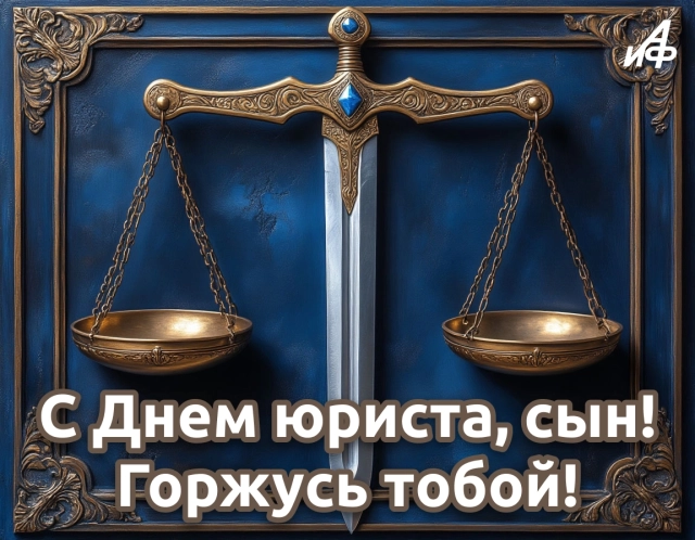 открытка с днем юриста сыну