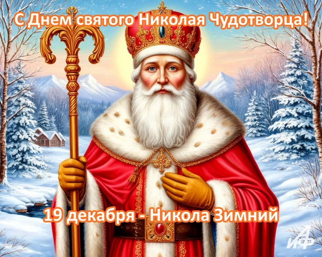 19 декабря Никола Зимний открытка