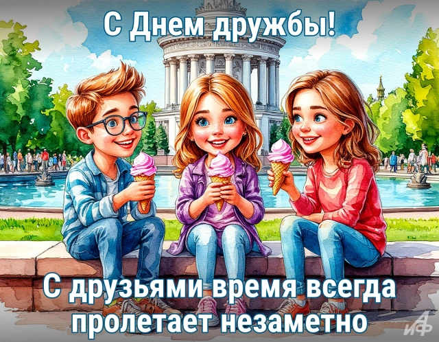 40+ открыток с Днем дружбы. Яркие и красивые картинки для друзей и подруг