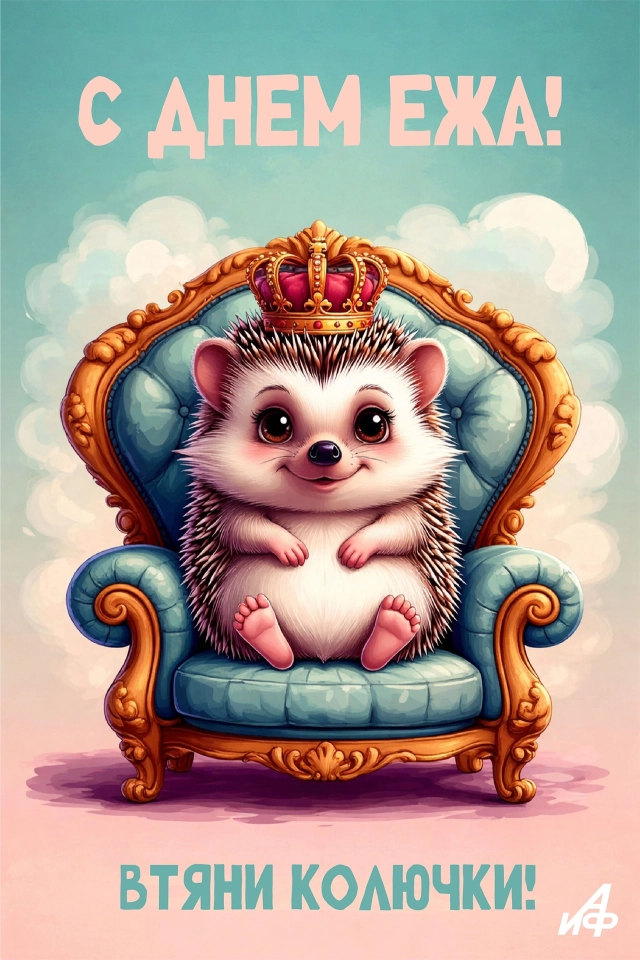 2 февраля день ежа открытка