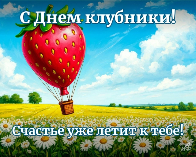 30+ открыток с Днем клубники. Красивые картинки для дачников и влюбленных