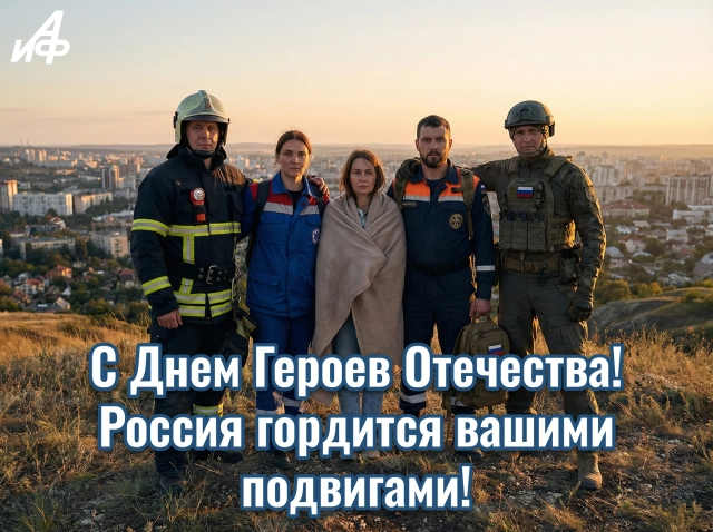 день героев Отечества открытка