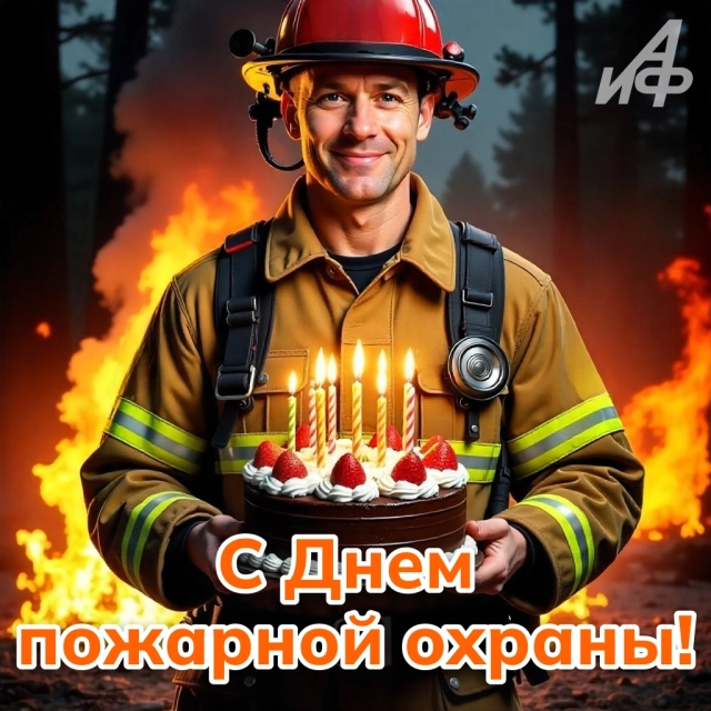 открытка с днем пожарного с благодарностью