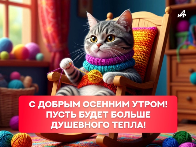 очень красивые открытки осень доброе утро