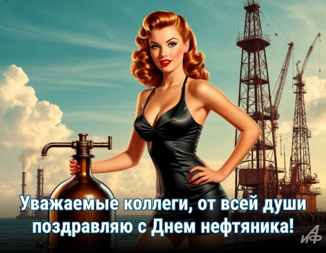 20+ красивых открыток с Днем нефтяника для настоящих добытчиков