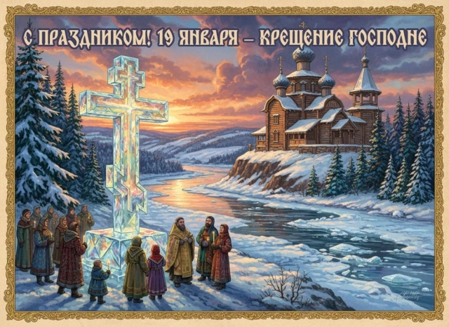 открытки крещение