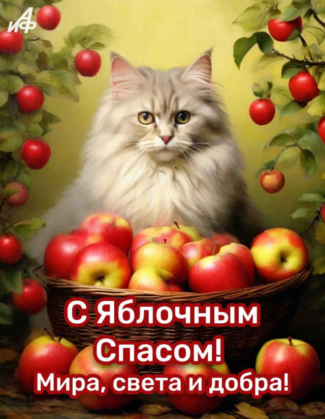 открытки яблочный спас