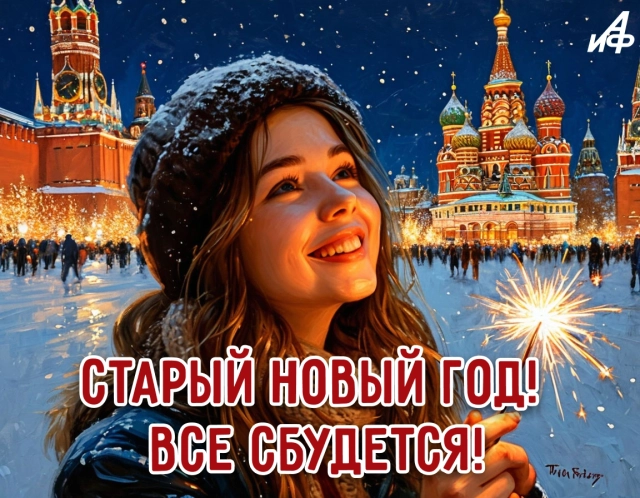 старый новый год открытка все сбудется
