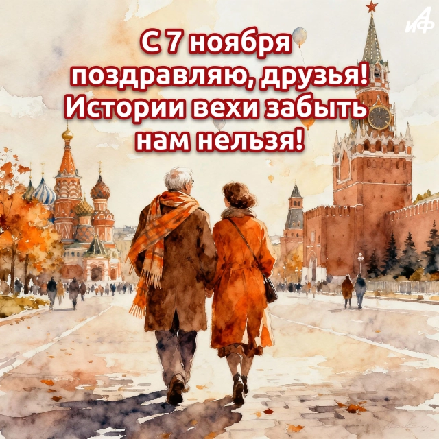 открытки 7 ноября