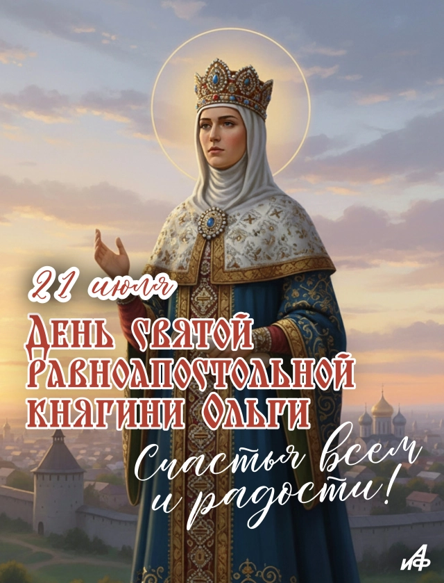 21 июля святая Ольга открытка