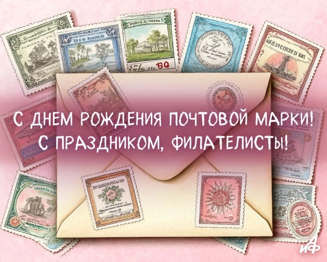 1 мая день рождения почтовой марки открытка
