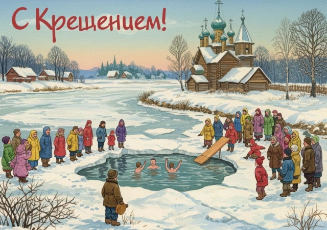 богоявление открытка