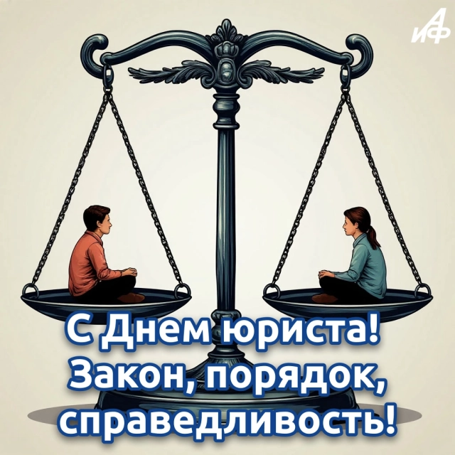 открытка с днем юриста весы