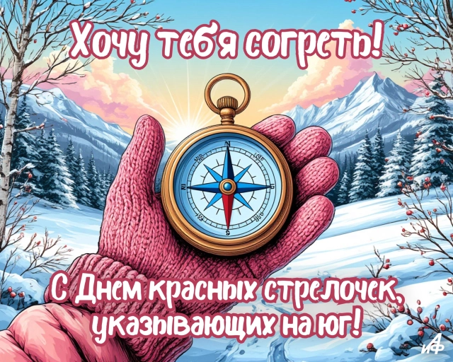 30 января день красных стрелочек открытка